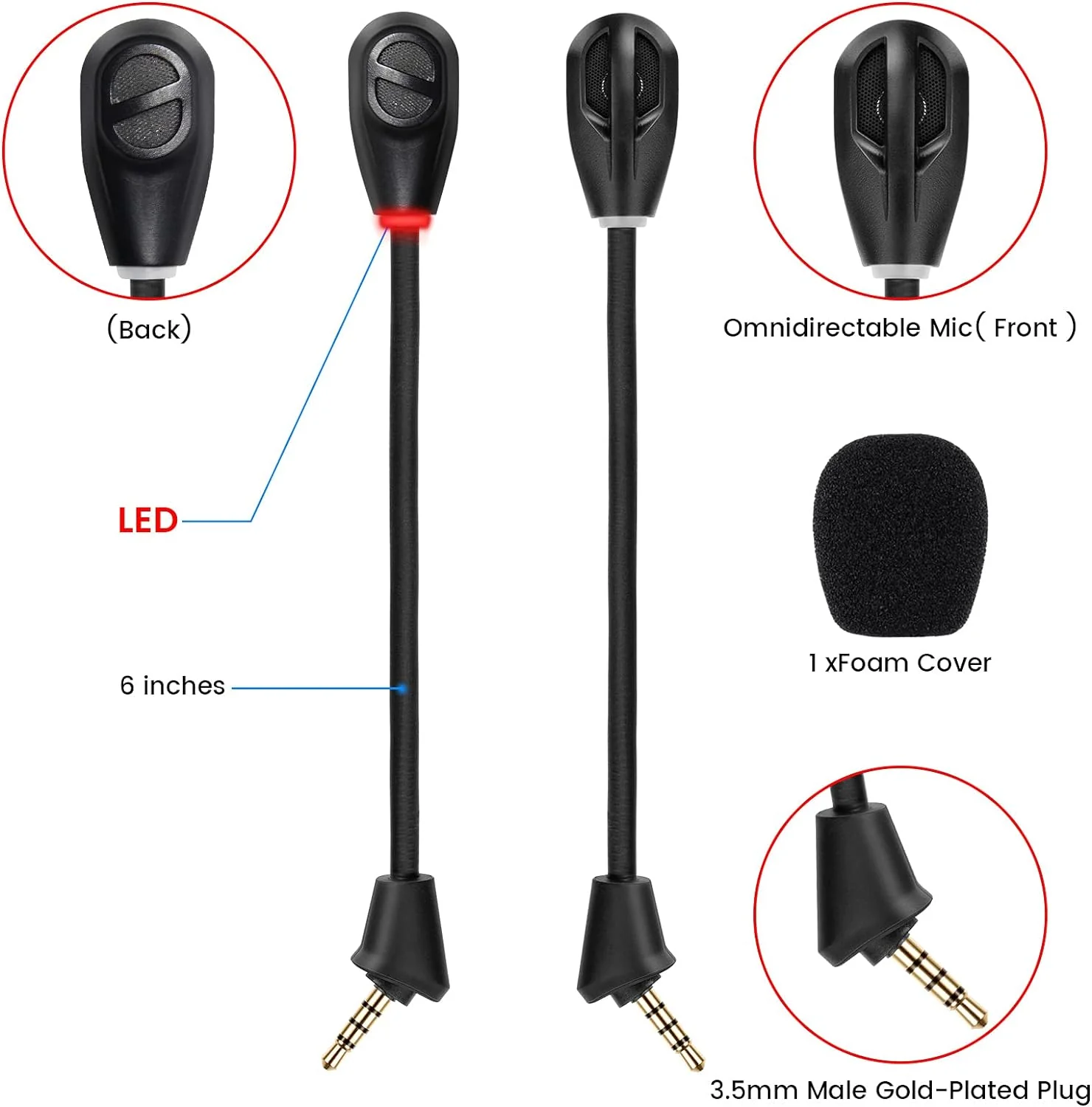 Kingston HyperX Cloud II Detachable Microphone (Black) - Image 3