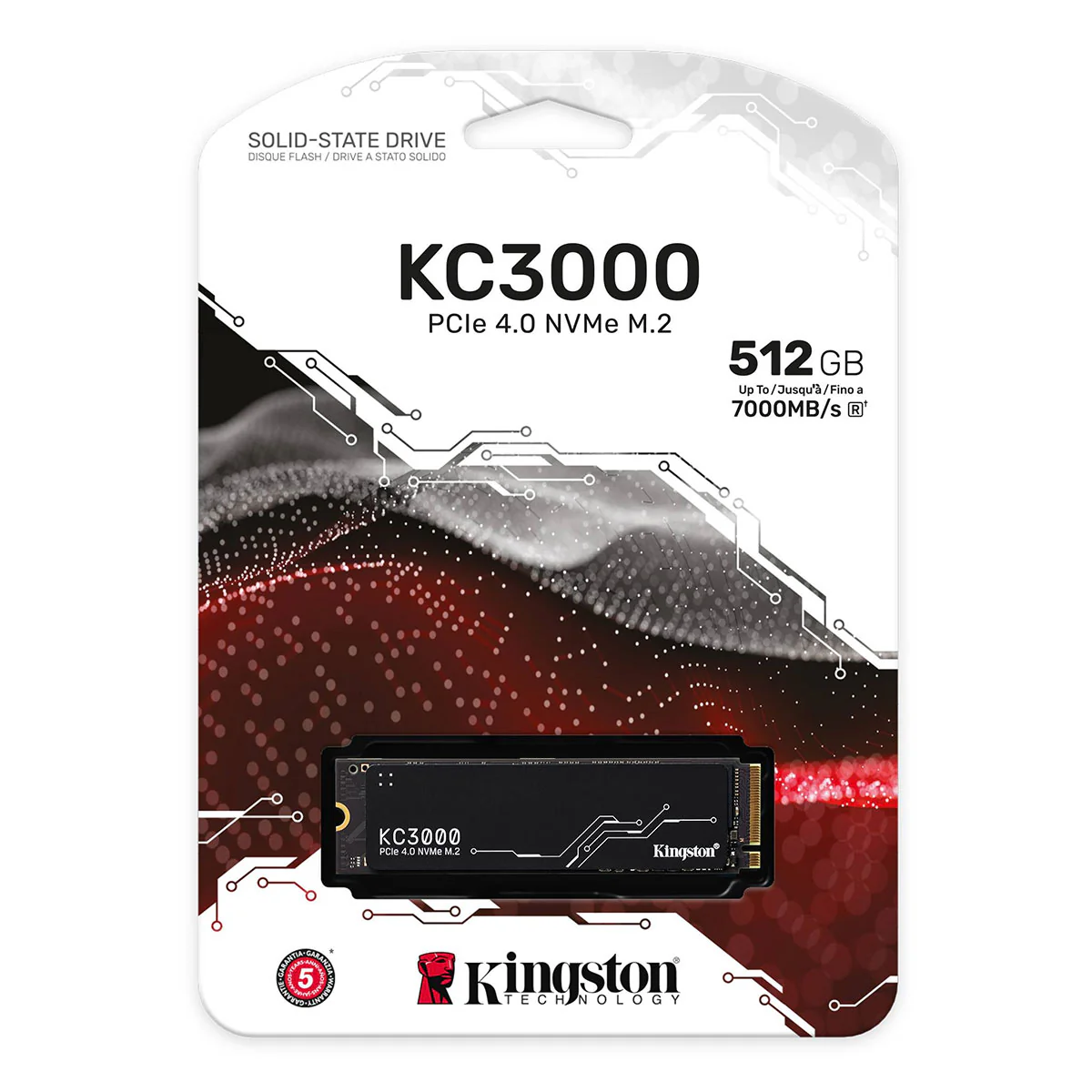Kingston KC3000 PCIE 4.0 NVME M.2 512GB SSD (SKC3000S/512G) - Image 3
