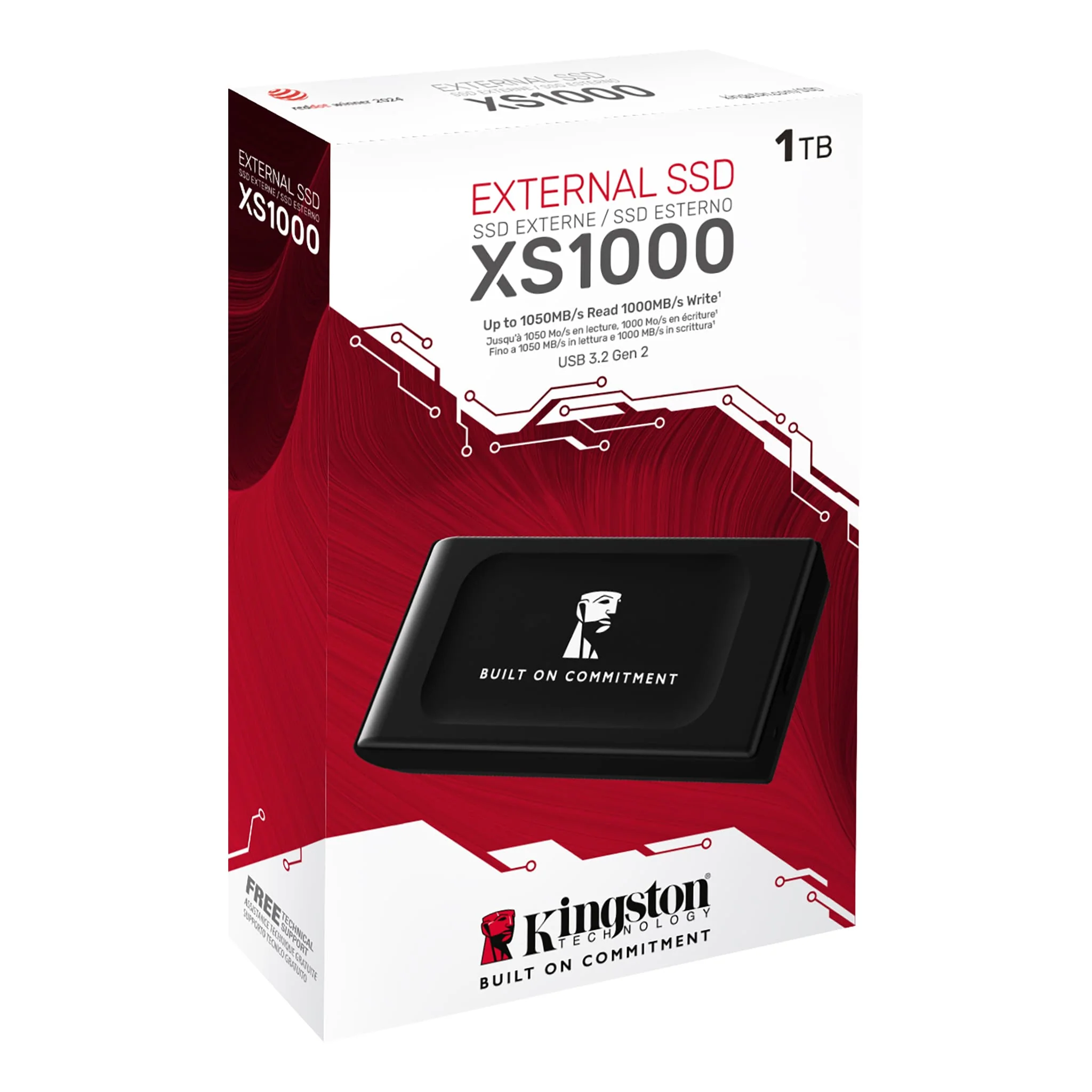 Kingston XS1000 USB 3.2 Gen 2 USB Type-C Extrenal SSD (Black) (1TB, 2TB) (SXS1000/1000GA, SXS1000/2000GA) - Image 5