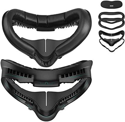 KIWI DESIGN 6 IN 1 Fitness Facial Interface Compatible With Oculus Quest 2 (Black) (KW-Q2-5-3-US)