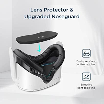 KIWI DESIGN 6 IN 1 Fitness Facial Interface Compatible With Oculus Quest 2 (Black) (KW-Q2-5-3-US) - Image 6