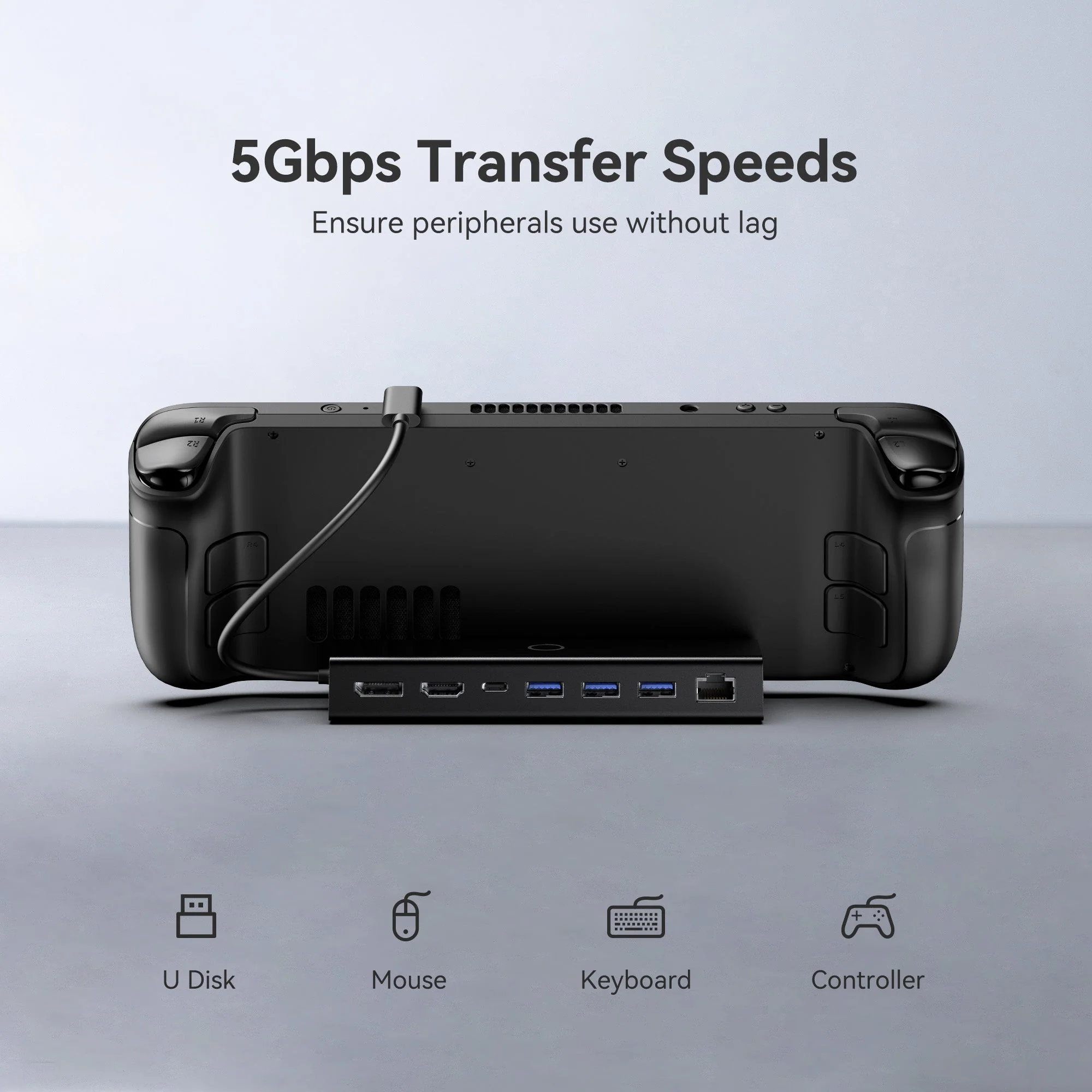Kiwihome 7-In-1 Docking Station For Steam Deck (KH-SD01-PJYDE) - Image 7