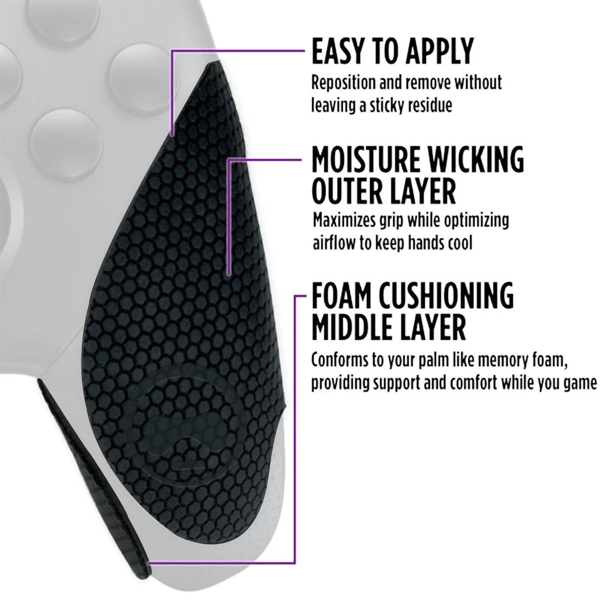SteelSeries Kontrolfreek Grips for Nintendo Switch Pro (Nightfall Black/Noir) (4777-PRO) - Image 4