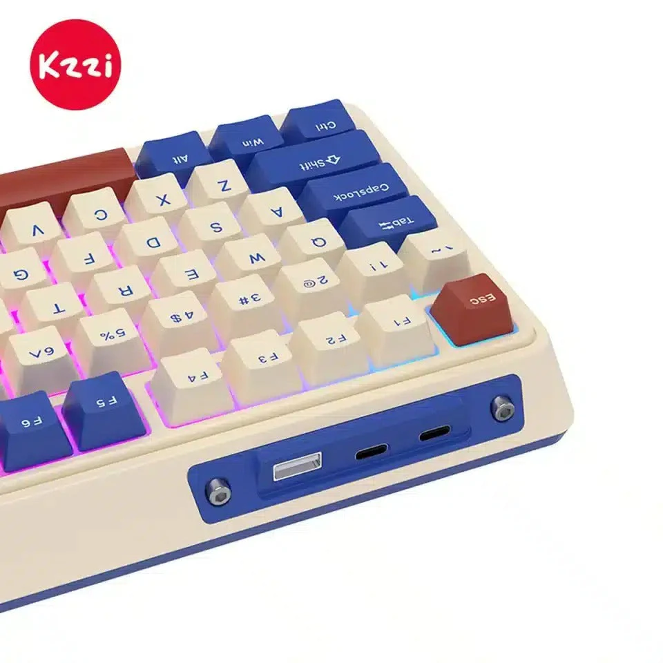KZZI K75 Pro Tri-Mode RGB 82 Keys Hot-Swappable Mechanical Keyboard Rhine (Eternity Tactile Switch) - Image 3