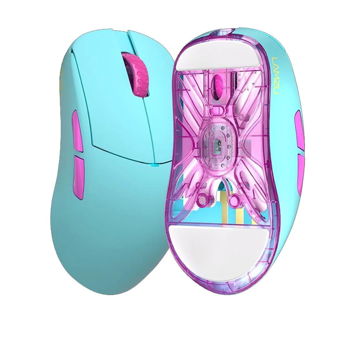Lamzu Atlantis OG V2 Pro Superlight Wireless Gaming Mouse (Miami Blue, Matcha Green) - Image 2