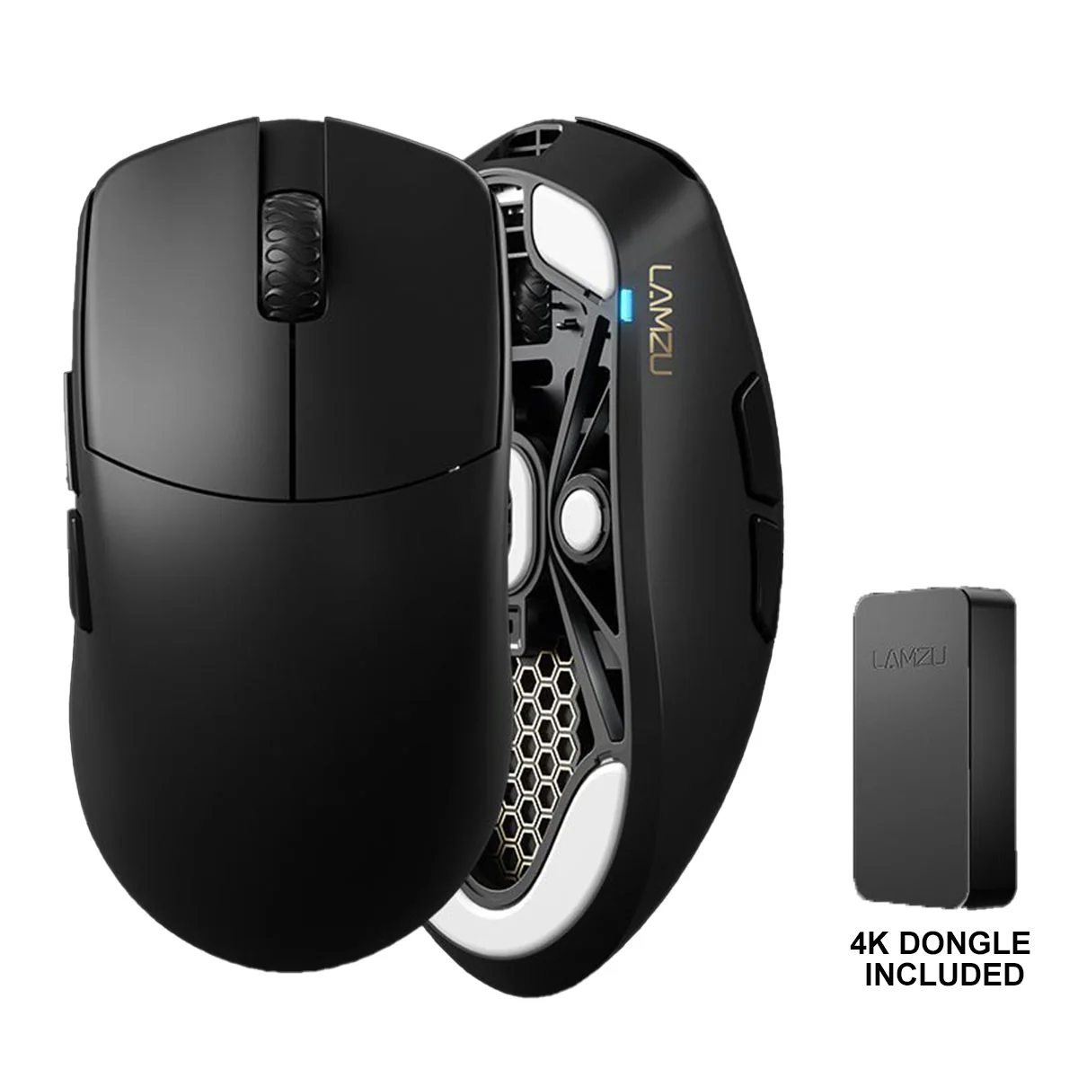 Lamzu Maya 4K Superlight Wireless Gaming Mouse (Charcoal Black, Cloud Grey) - Image 2