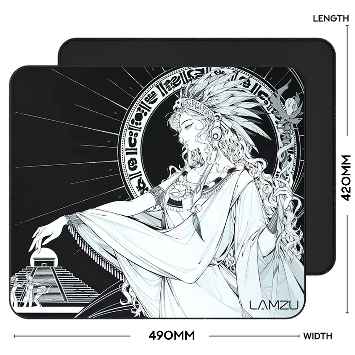 Lamzu Maya Mid SlimFlex Cloth Mouse Pad (490x420x3mm) - Image 7
