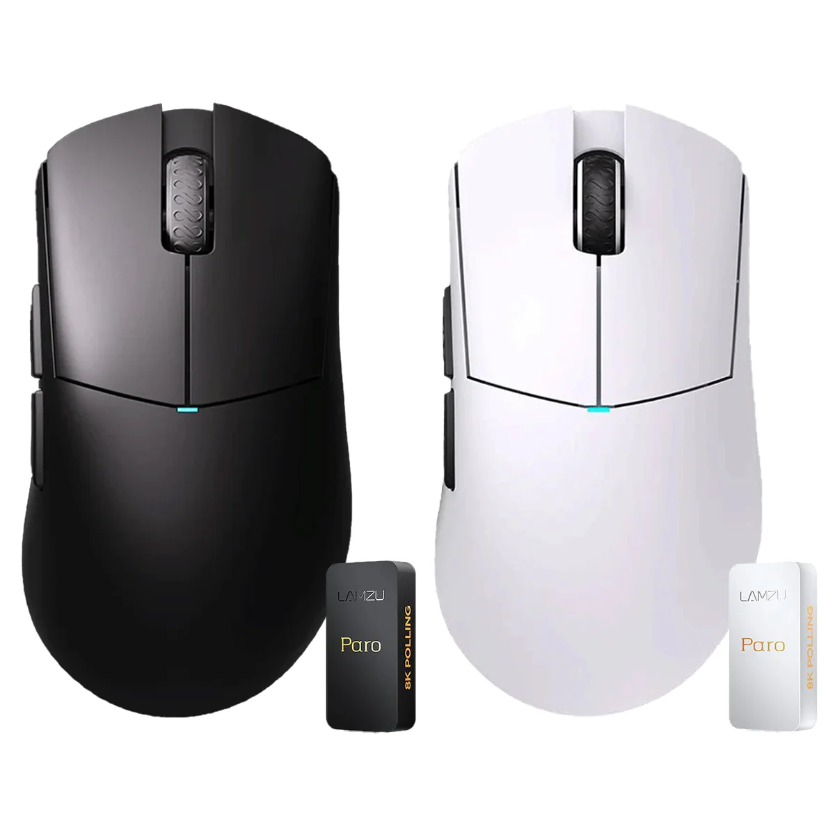 Lamzu Paro Aurora SuperLight Wireless Mouse + Paro Aurora 8K Dongle (Charcoal Black, Paro White) - Image 10