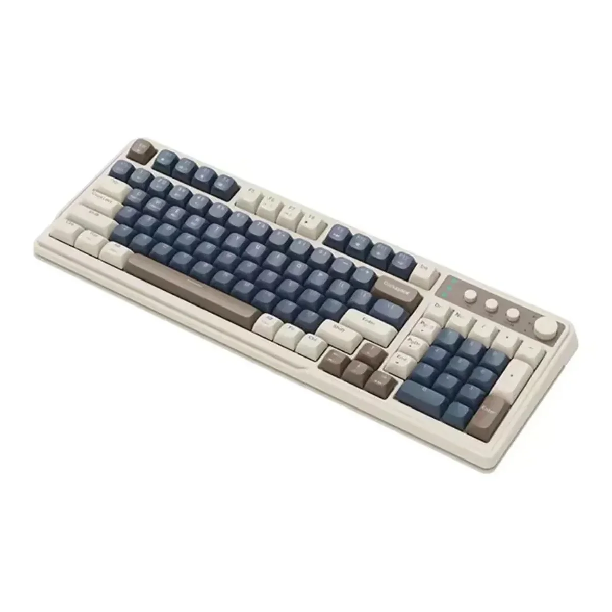 Lecoo C99 Tri-mode Membrane Silicone Keyboard (Blue/Grey) - Image 3