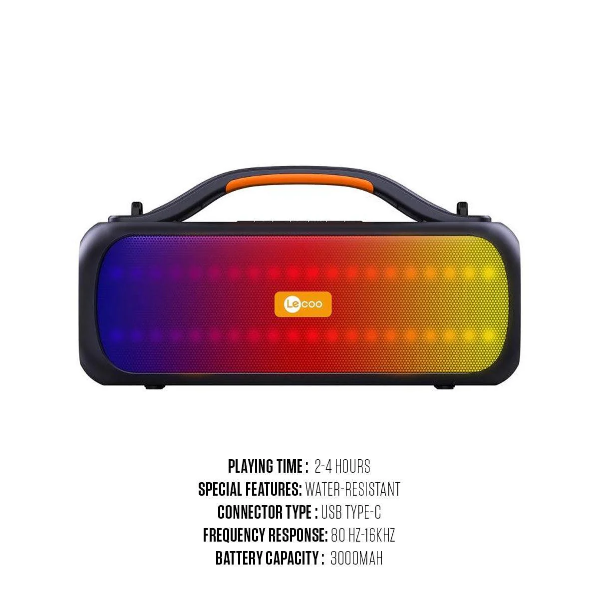 Lecoo DS155 Portable Wireless Speaker (Black)