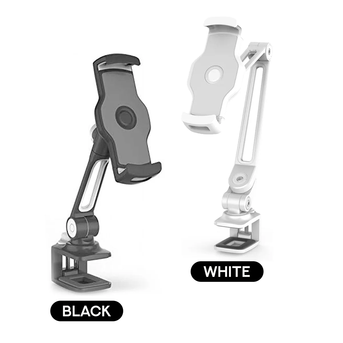 Ledetech LD-204B-T9 Vise-Type Tablet and Smartphone Stand (Black, White)