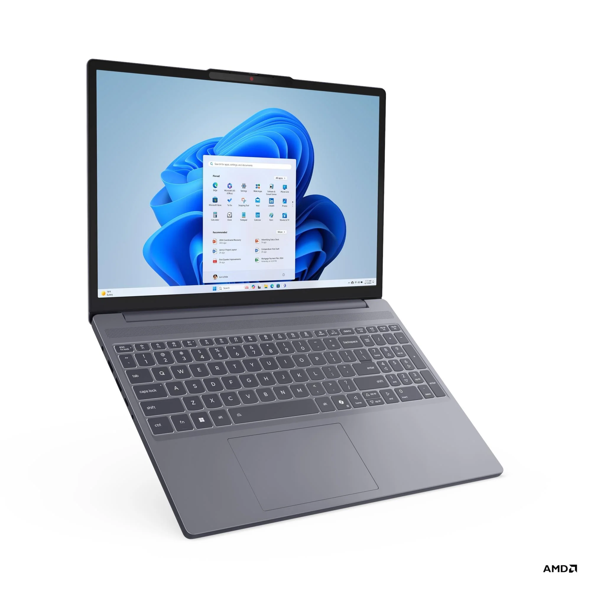 Lenovo IdeaPad Slim 3 15ARP10 83K700HXPH Laptop (Luna Grey) | 15.3" WUXGA (1920x1200) IPS | Ryzen 7 7735HS | 16GB RAM | 512GB SSD | AMD Radeon 680M Graphics | Windows 11 Home | MS Office Home 2024 + MS 365 Basic - Image 7