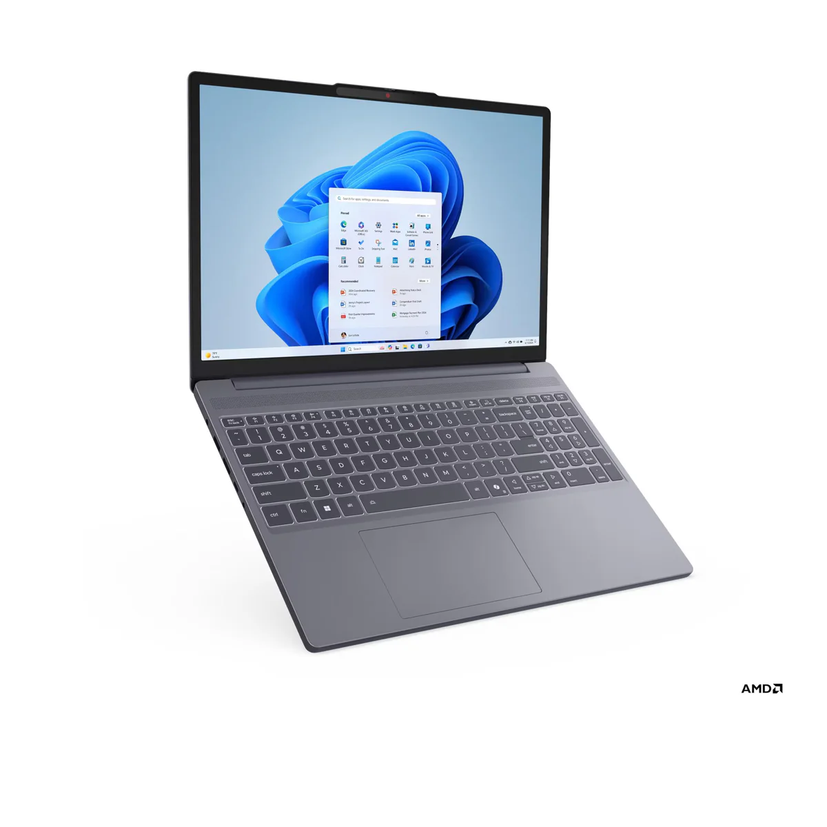 Lenovo IdeaPad Slim 3 15ARP10 83K700KBPH Laptop (Luna Grey) | 15.3" WUXGA (1920x1200) IPS | Ryzen 5 7535HS | 8GB RAM | 512GB SSD | Integrated AMD Radeon Graphics | Windows 11 Home | MS Office Home 2024 + MS 365 Basic + Lenovo B210 Backpack - Image 2