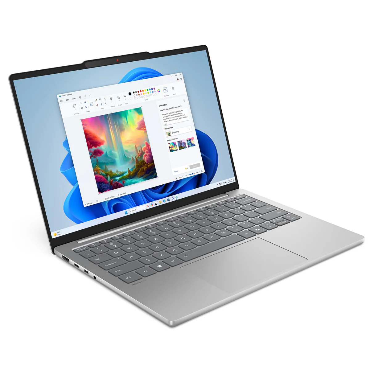 Lenovo IdeaPad Slim 5 13ARP10 83J20033PH Laptop (Cloud Grey) | 13.3" WUXGA (1920x1200) IPS | Ryzen 7 7735HS | 16GB RAM | 1TB SSD | AMD Radeon 680M Graphics | Windows 11 Home | MS Office Home 2024 + Lenovo B210 Backpack - Image 3