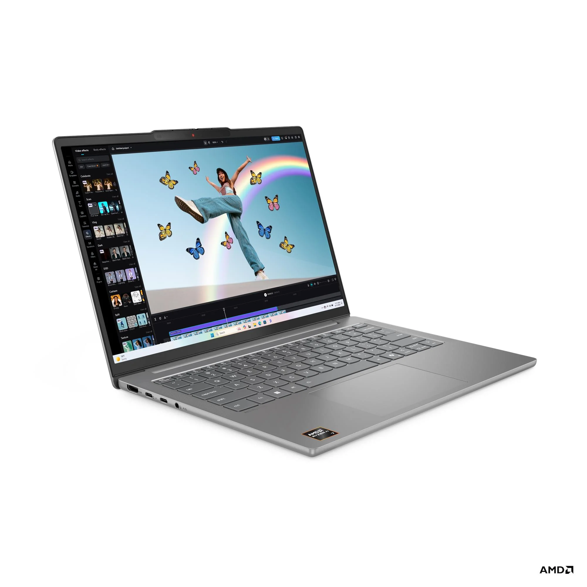 Lenovo IdeaPad Slim 5 14AKP10 83HX00B9PH Copilot+ PC Laptop (Luna Grey) | 14" WUXGA (1920x1200) OLED | Ryzen AI 7 350 | 16GB RAM | 1TB SSD | AMD Radeon 860M | Windows 11 Home | MS Office Home 2024 + MS 365 Basic + Lenovo B210 Backpack - Image 5