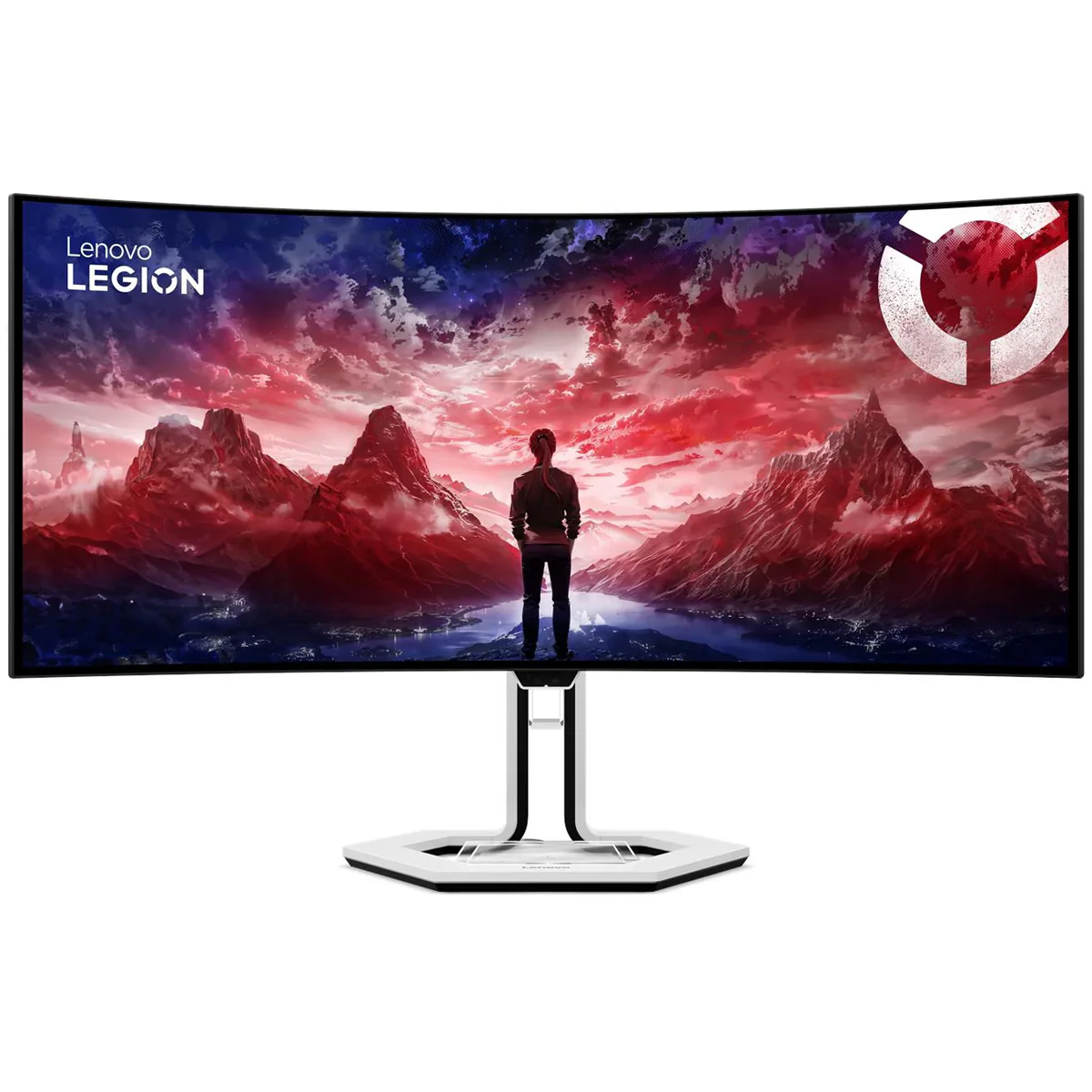 Lenovo Legion Pro 34WD-10 67C9UAC1PH 34" WQHD (3440X1440) 240Hz 0.03 MS OLED Gaming Monitor With Height / Tilt / Swivel / Pivot Adjustment (White and Black) - Image 2