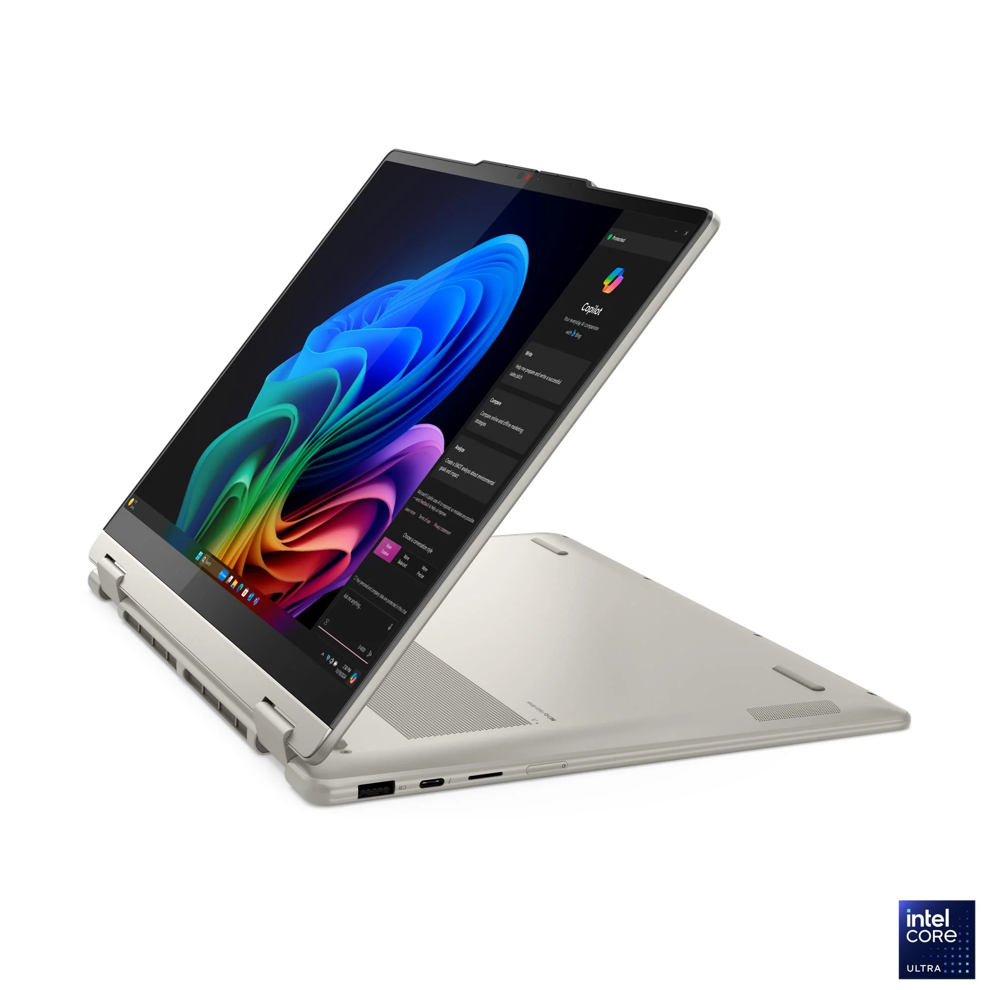 Lenovo Yoga 7 2-in-1 14ILL10 83JQ00AHPH Copilot+ PC Laptop (Seashell) | 14" 2.8K WQXGA+ (2880x1800) OLED Touch | Core Ultra 7 258V | 32GB RAM | 1TB SSD | Intel Arc Graphics 140V | Win11 Home | MS Office Home 2024 + MS 365 Basic + Pen + Slim Mouse + Sleeve - Image 8
