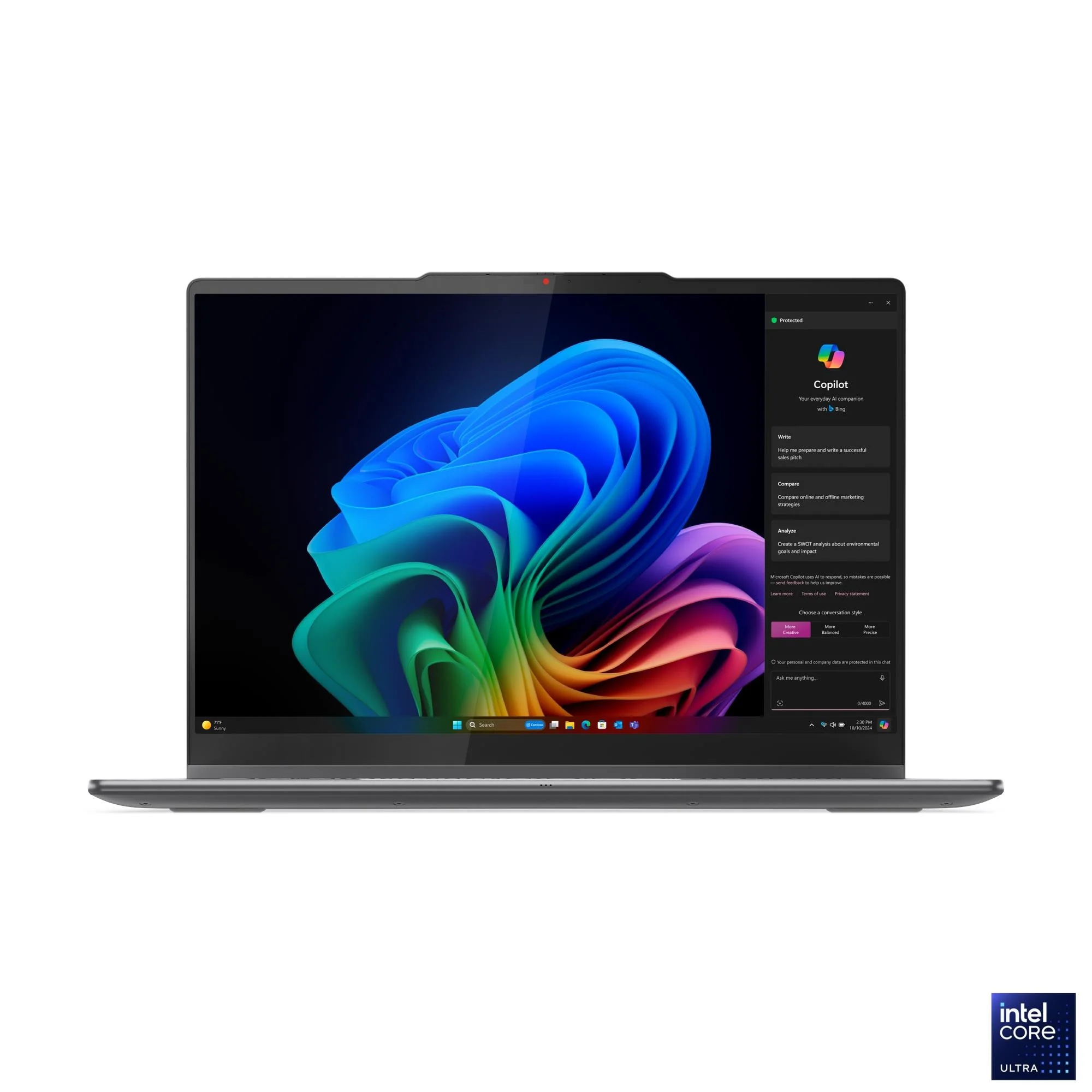 Lenovo Yoga 7 2-in-1 14ILL10 83JQ00DKPH Laptop (Luna Grey) | 14" 2.8K WQXGA+ (2880x1800) OLED 120Hz | Core Ultra 7 258V | 32GB RAM | 1TB SSD | Intel Arc Graphics 140V | Win11 Home | MS Office Home 2024 + MS 365 Basic + Yoga Pen+Yoga Slim Mouse+Yoga Sleeve - Image 5