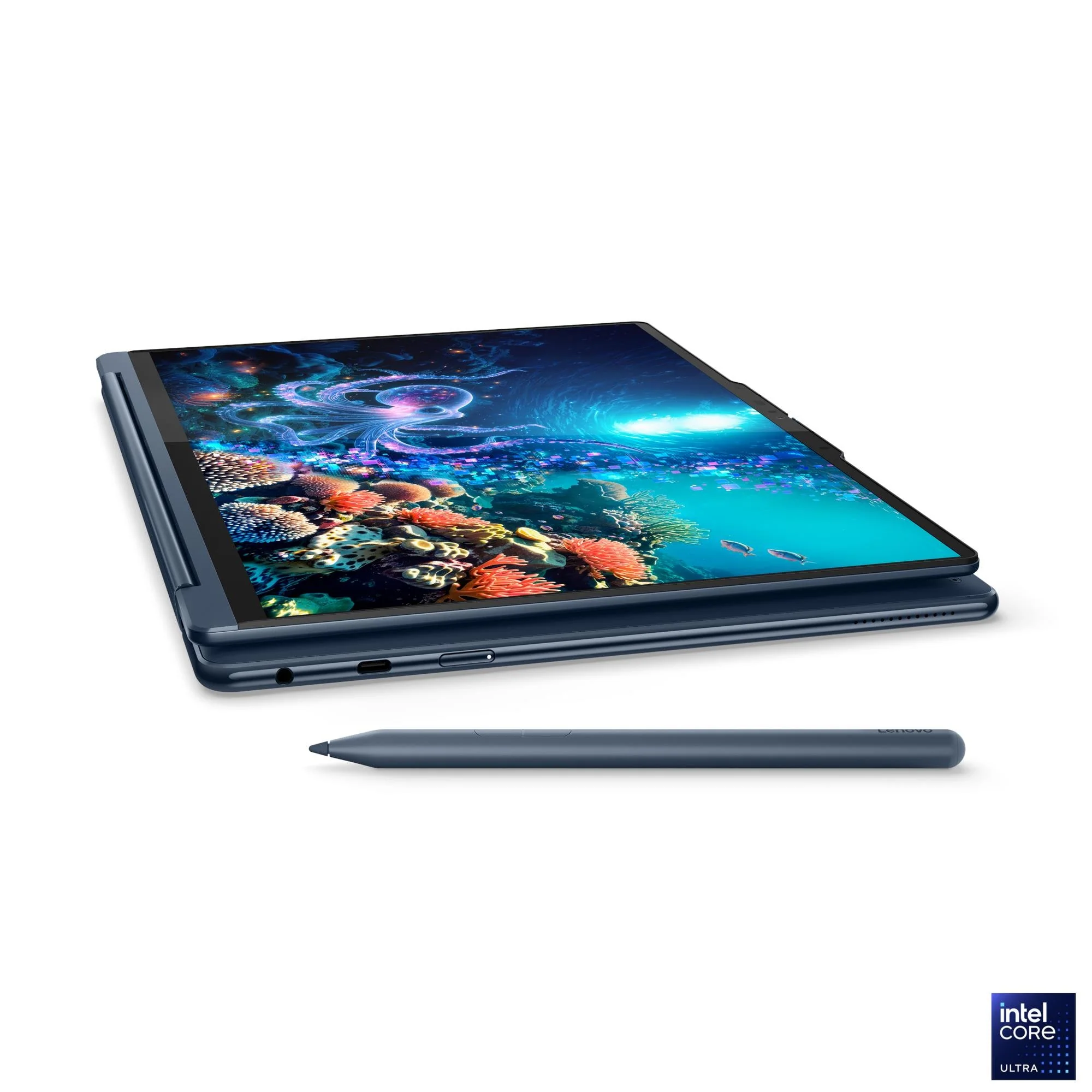 Lenovo Yoga 9 2-in-1 14ILL10 83LC0056PH Copilot+ PC Laptop (Cosmic Blue) | 14" 4K WQUXGA (3840x2400) OLED| Core Ultra 7 258V| 32GB RAM| 1TB SSD| Intel Arc Graphics 140V| Win11 Home| MS OH 2024+ MS 365 Basic+ Pen+ Mouse+ Sleeve+ A4Tech Sleek Numeric Keypad - Image 5
