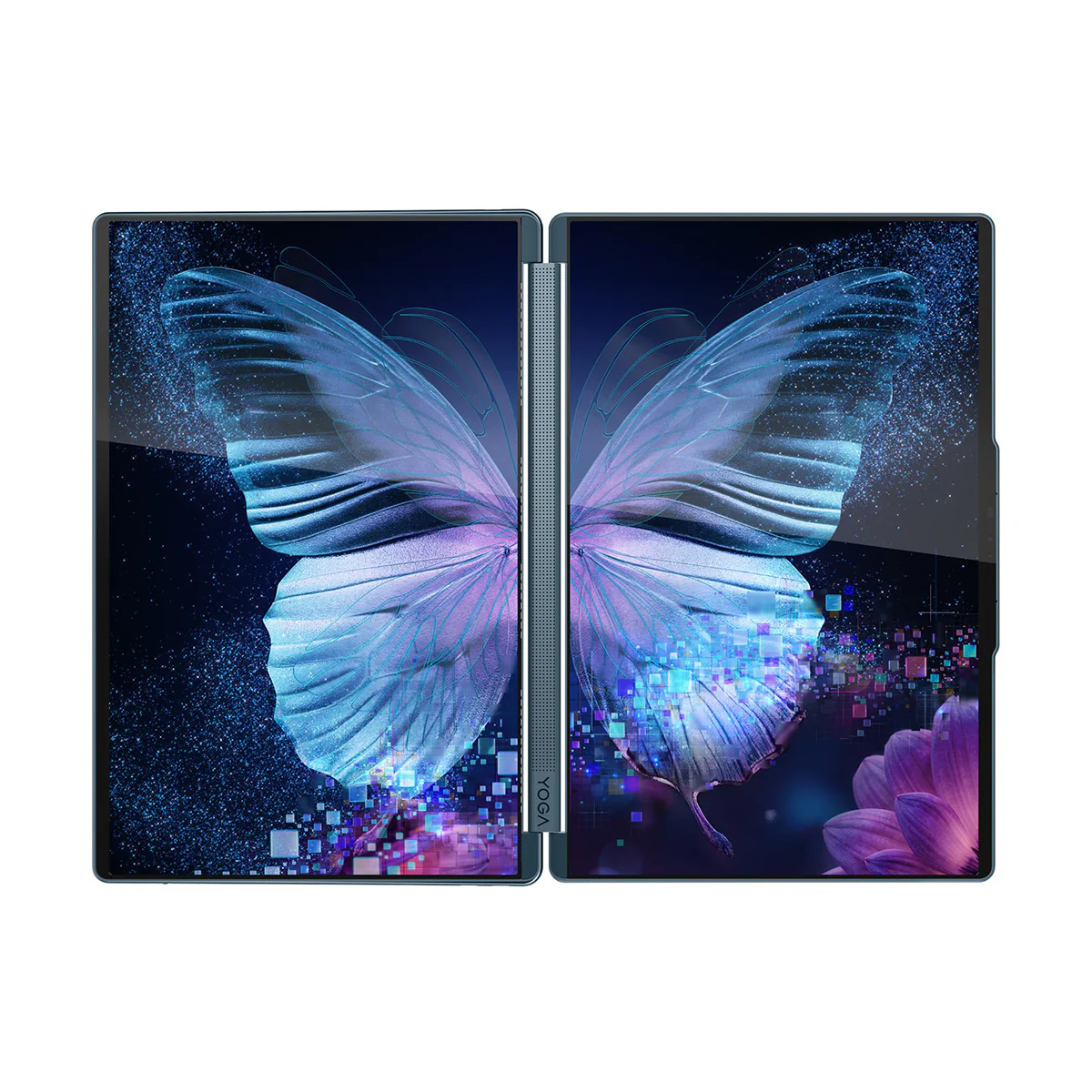 Lenovo Yoga Book 9 14IAH10 83KJ002DPH Laptop (Tidal Teal) | 2x 14" 2.8K WQXGA+ (2880x1800) OLED 120Hz Touch| Core Ultra 9 285H| 32GB RAM| 1TB SSD| Intel Arc| Win 11 Home|Office Home 2024+ 365 Basic+ Yoga Pen + Yoga Sleeve + A4Tech Keypad - Image 8
