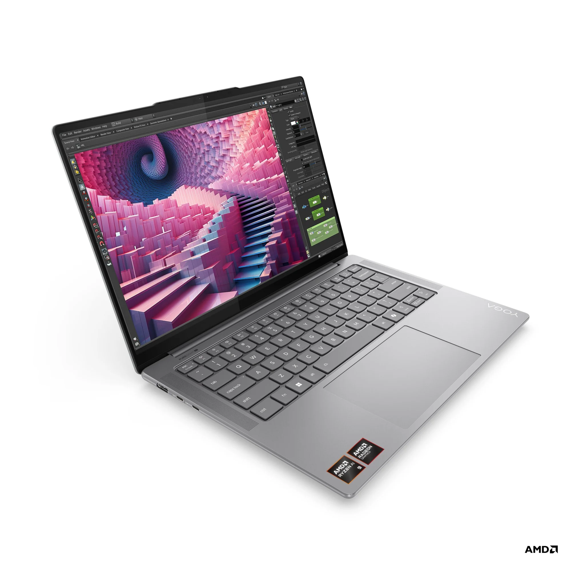 Lenovo Yoga Pro 7 14ASP9 83HN001NPH Laptop (Luna Grey) | 14.5" 2.8K (2880x1800) OLED 120Hz |  Ryzen AI 9 365 | 32GB RAM | 1TB SSD | Integrated AMD Radeon 880M Graphics |  Windows 11 Home  | MS Office Home & Student 2021 + Yoga Sleeve - Image 5