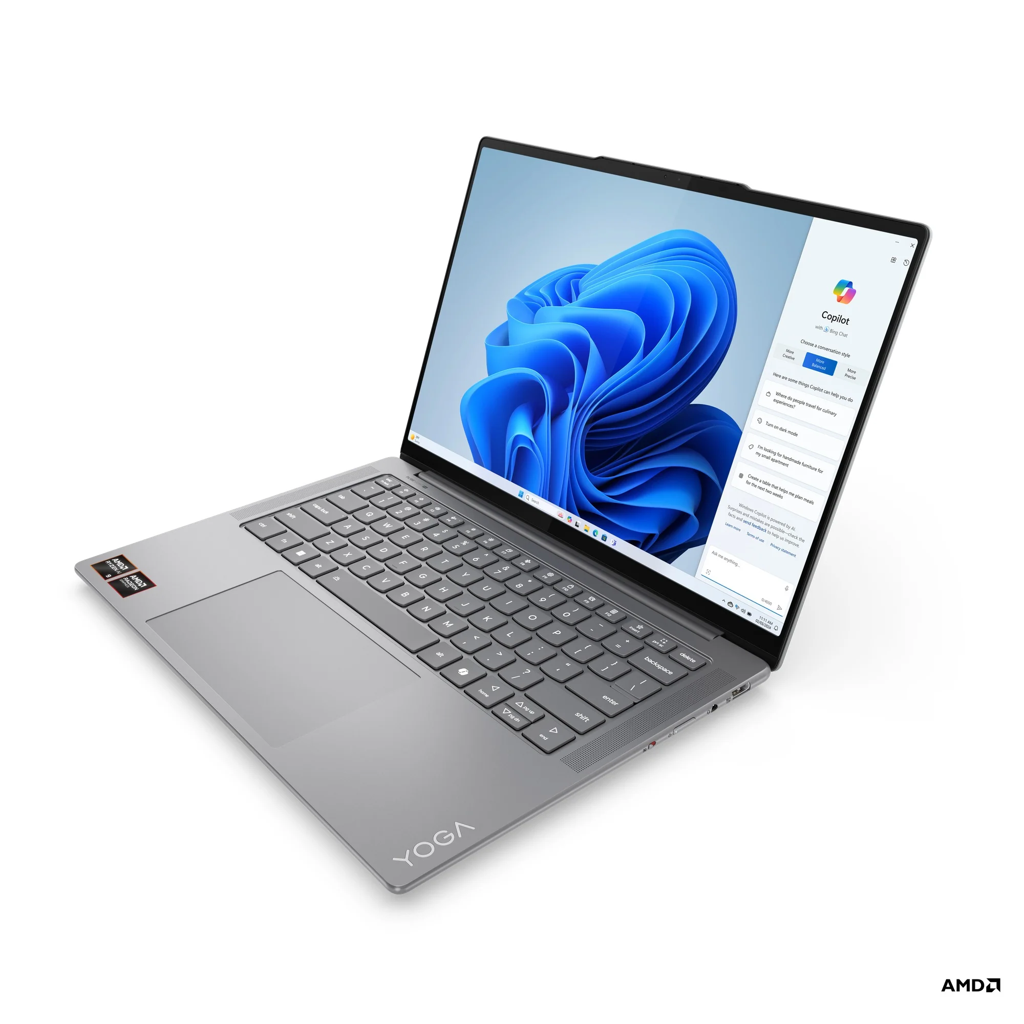 Lenovo Yoga Pro 7 14ASP9 83HN001NPH Laptop (Luna Grey) | 14.5" 2.8K (2880x1800) OLED 120Hz |  Ryzen AI 9 365 | 32GB RAM | 1TB SSD | Integrated AMD Radeon 880M Graphics |  Windows 11 Home  | MS Office Home & Student 2021 + Yoga Sleeve - Image 6