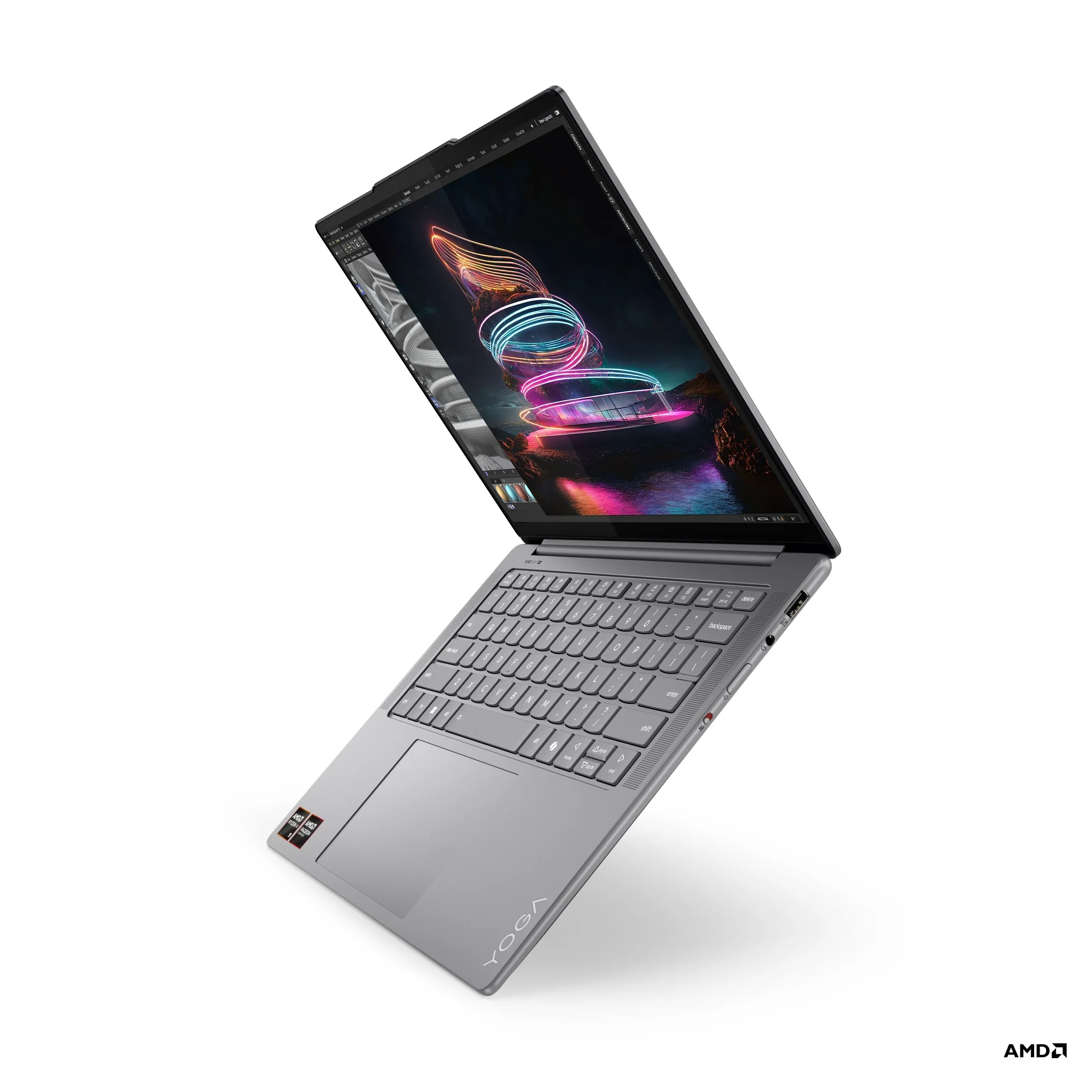 Lenovo Yoga Pro 7 14ASP9 83HN001NPH Laptop (Luna Grey) | 14.5" 2.8K (2880x1800) OLED 120Hz |  Ryzen AI 9 365 | 32GB RAM | 1TB SSD | Integrated AMD Radeon 880M Graphics |  Windows 11 Home  | MS Office Home & Student 2021 + Yoga Sleeve - Image 9