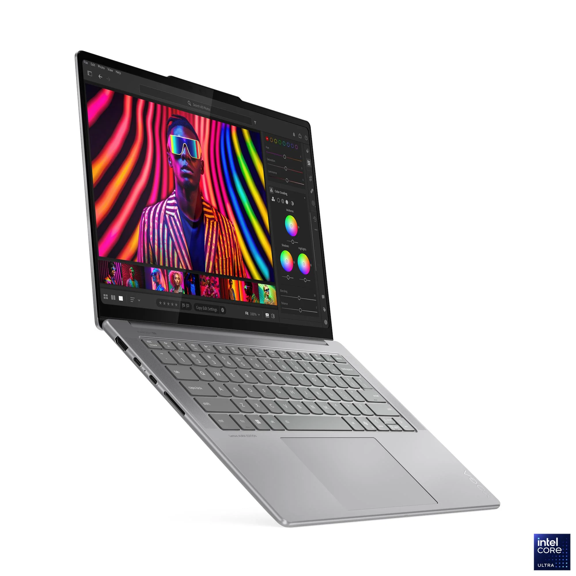 Lenovo Yoga Pro 7 14IAH10 83KF002EPH Laptop (Luna Grey) | 14.5" 3K (3000x1876) OLED 120Hz Touch | Core Ultra 9 285H | 32GB RAM | 1TB SSD | Intel Arc 140T | Win 11 Home | MS Office Home 2024 + MS 365 Basic + Yoga Sleeve + A4Tech FK13M Numeric Keypad - Image 8