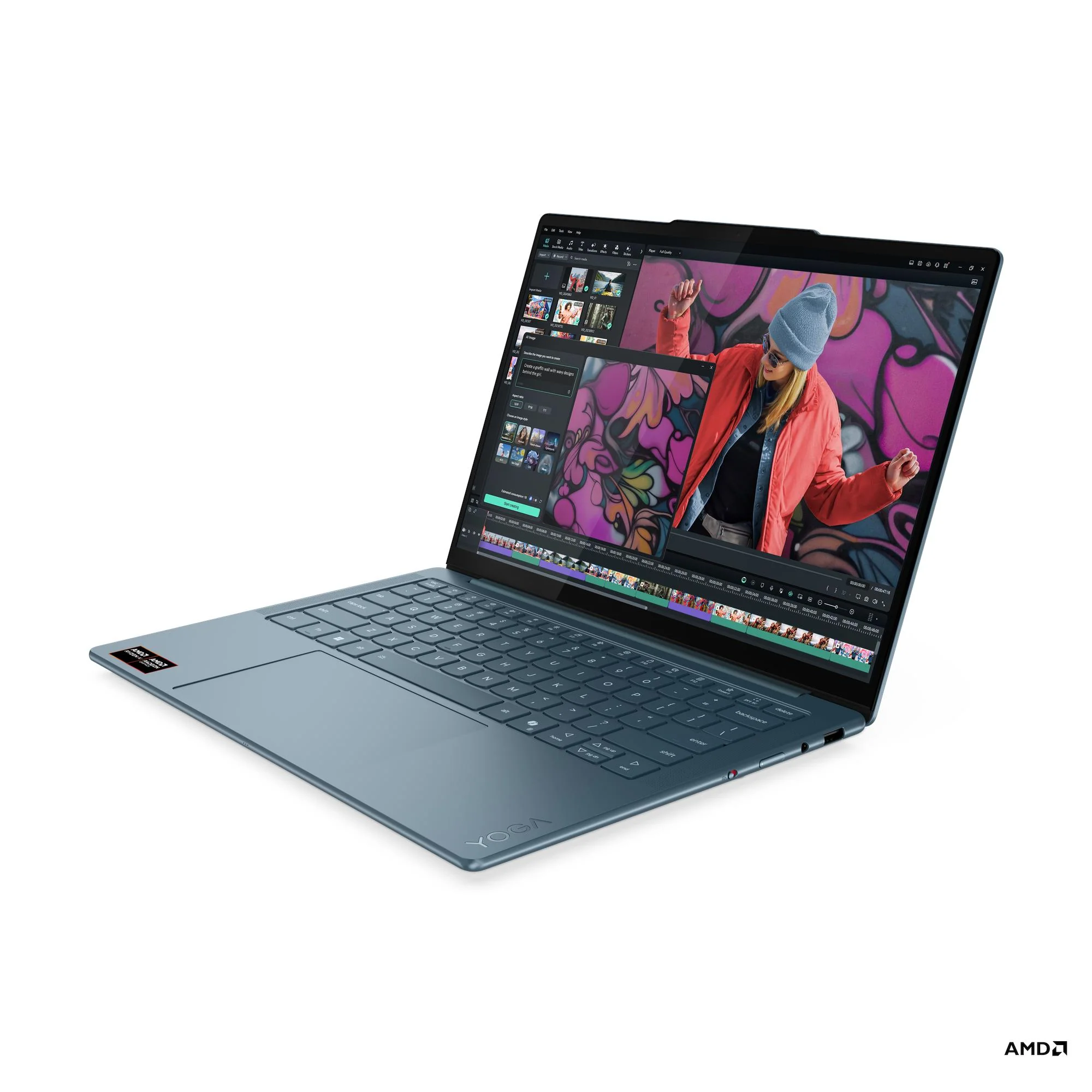 Lenovo Yoga Slim 7 14AKP10 83JY007JPH Copilot+ PC Laptop (Tidal Teal) | 14" 2.8K WQXGA+ (2880x1800) OLED 120Hz | Ryzen AI 7 350 | 16GB RAM | 1TB SSD | AMD Radeon 860M Graphics | Windows 11 Home | MS Office Home 2024 + MS 365 Basic + Yoga Sleeve - Image 13