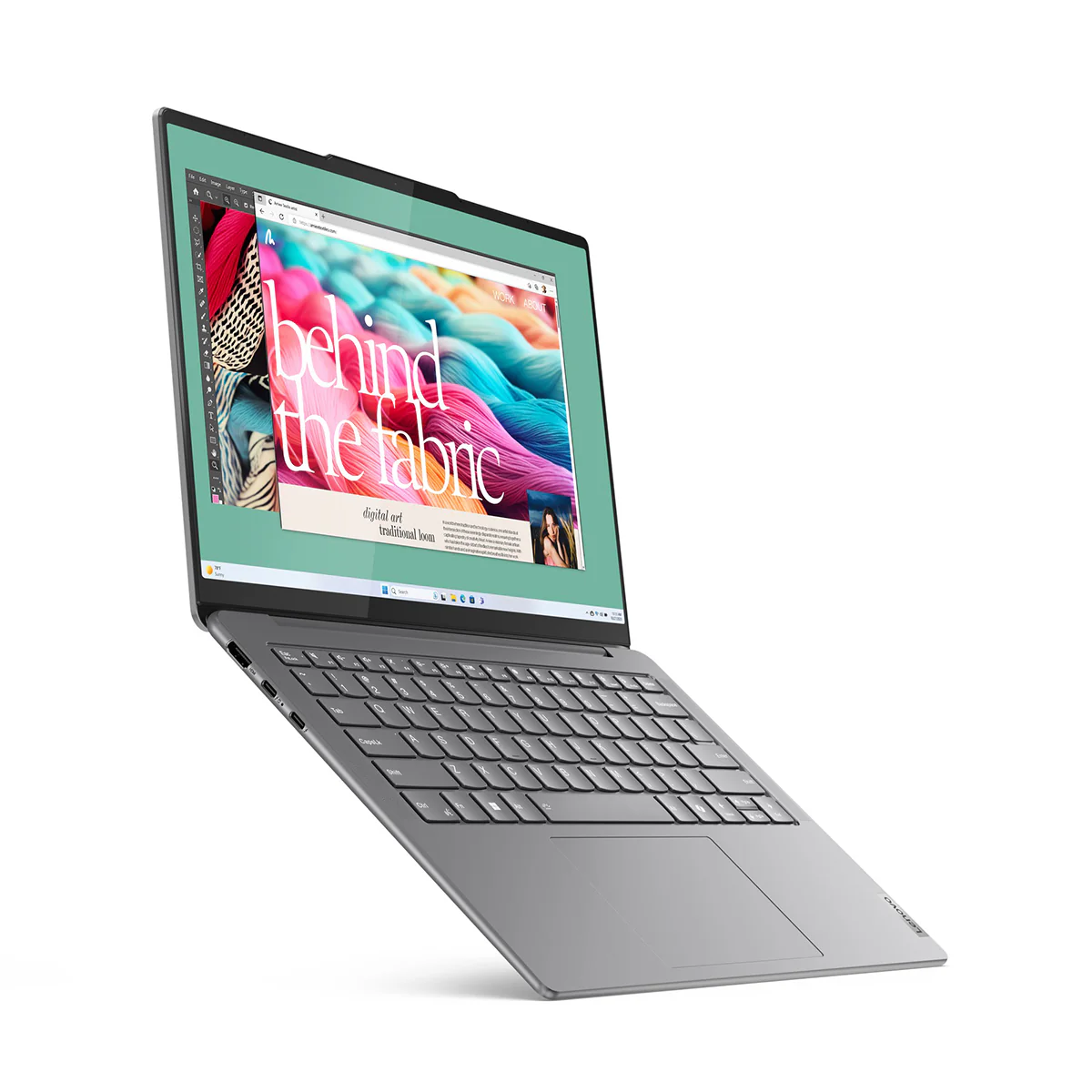 Lenovo Yoga Slim 7 14IMH9 83CV0040PH Laptop (Luna Grey) | 14" WUXGA (1920x1200) OLED | Ultra 7 155H | 16GB RAM | 1TB SSD | Intel Arc Graphics | Windows 11 Home | MS Office Home & Student 2021 + Yoga Sleeve - Image 2
