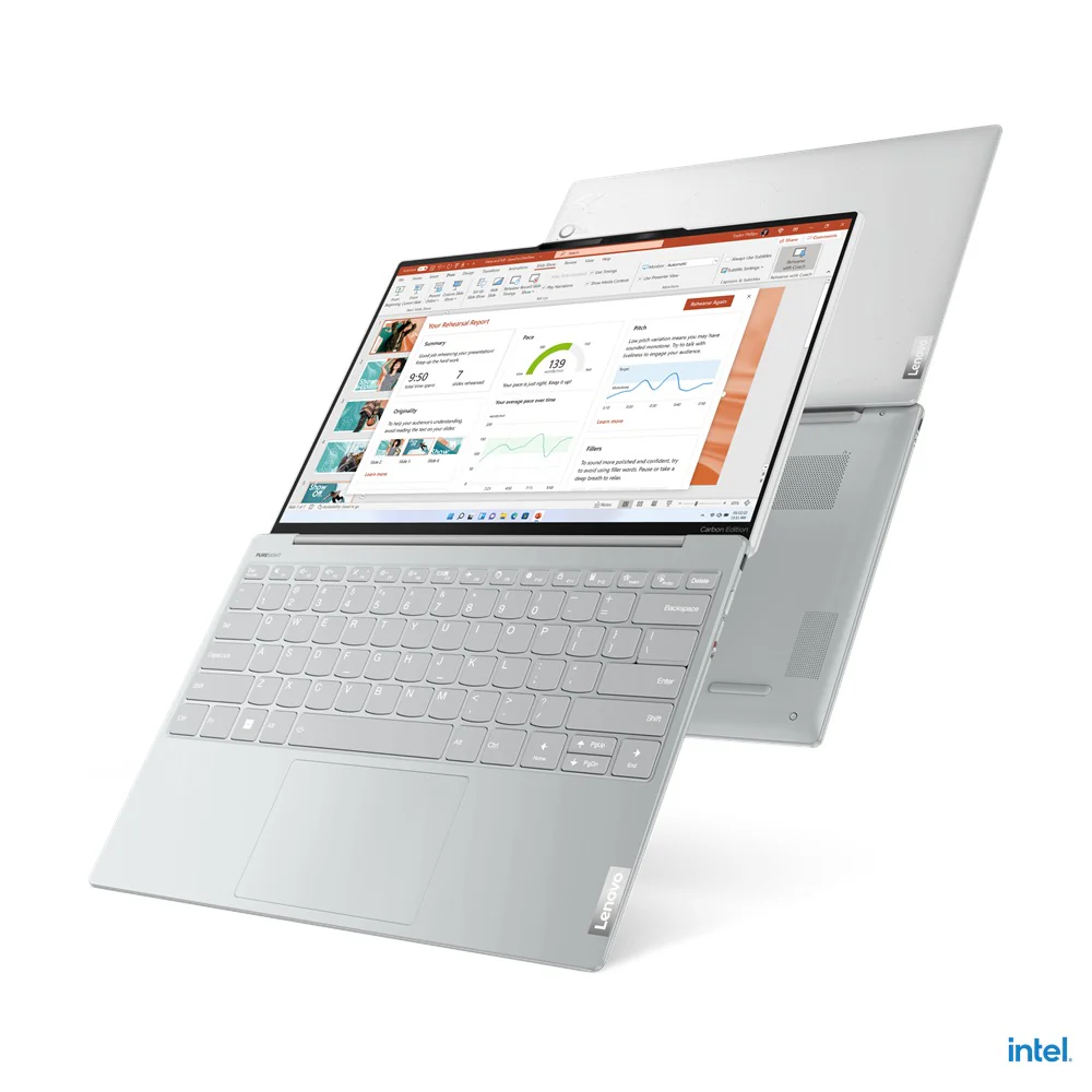 Lenovo Yoga Slim 7 Carbon 13IAP7 82U9001QPH Laptop (Moon White) | 13.3" 2.5K (2560x1600) | i5-1240P | 8GB RAM | 512GB SSD | Intel Iris Xe Graphics | Windows 11 Home | MS Office Home & Student 2021 | Yoga Sleeve - Image 16