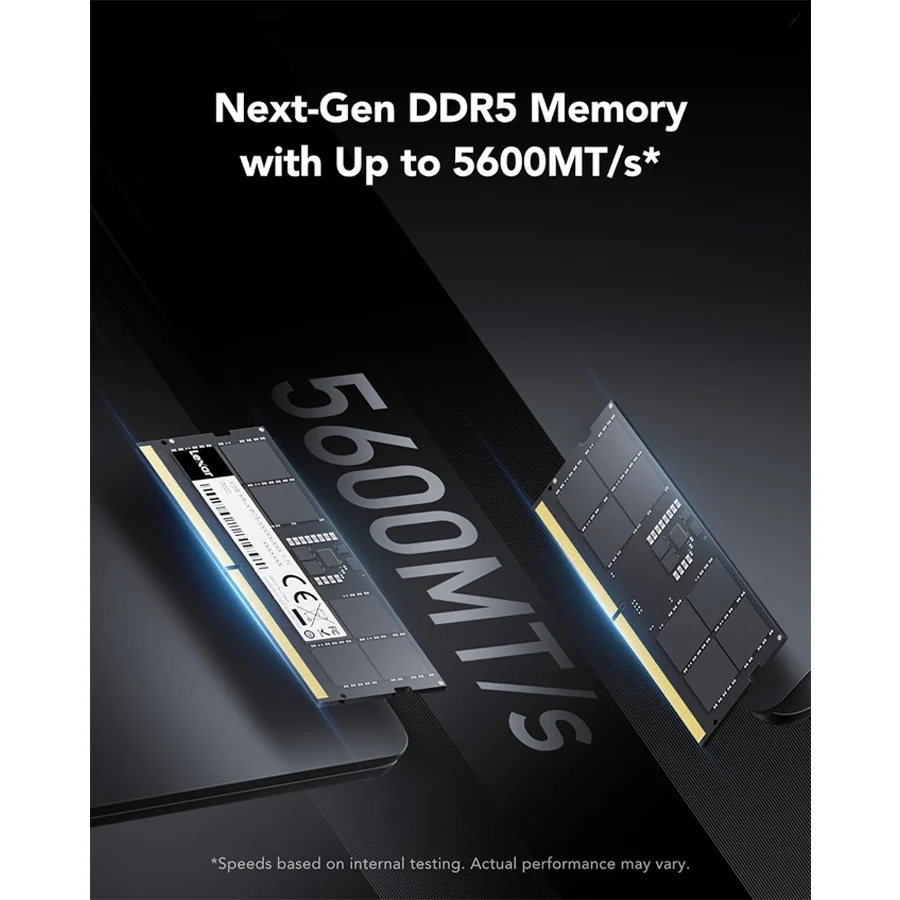 Lexar 16GB DDR5 5600MT/s CL46 SODIMM Laptop Memory (LD5S16G56C46ST-BGS) - Image 3
