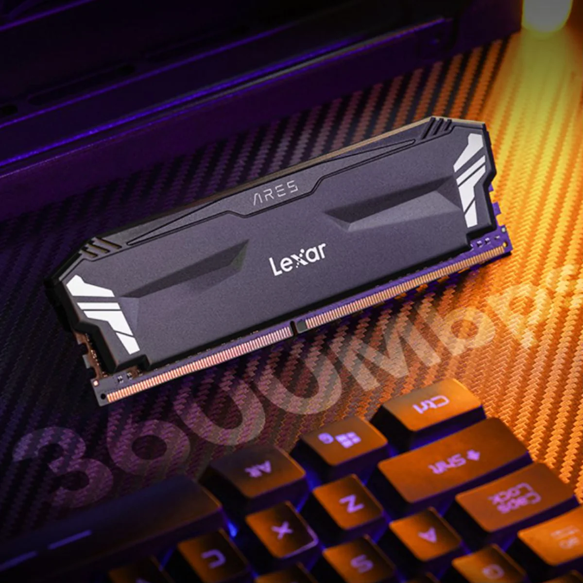 Lexar Ares DDR4 RGB 16GB (2x8GB) 3600Mhz XMP OC Gaming Desktop Memory With Heatsink (Black) (LD4BU008G-R3600GD0A) - Image 7