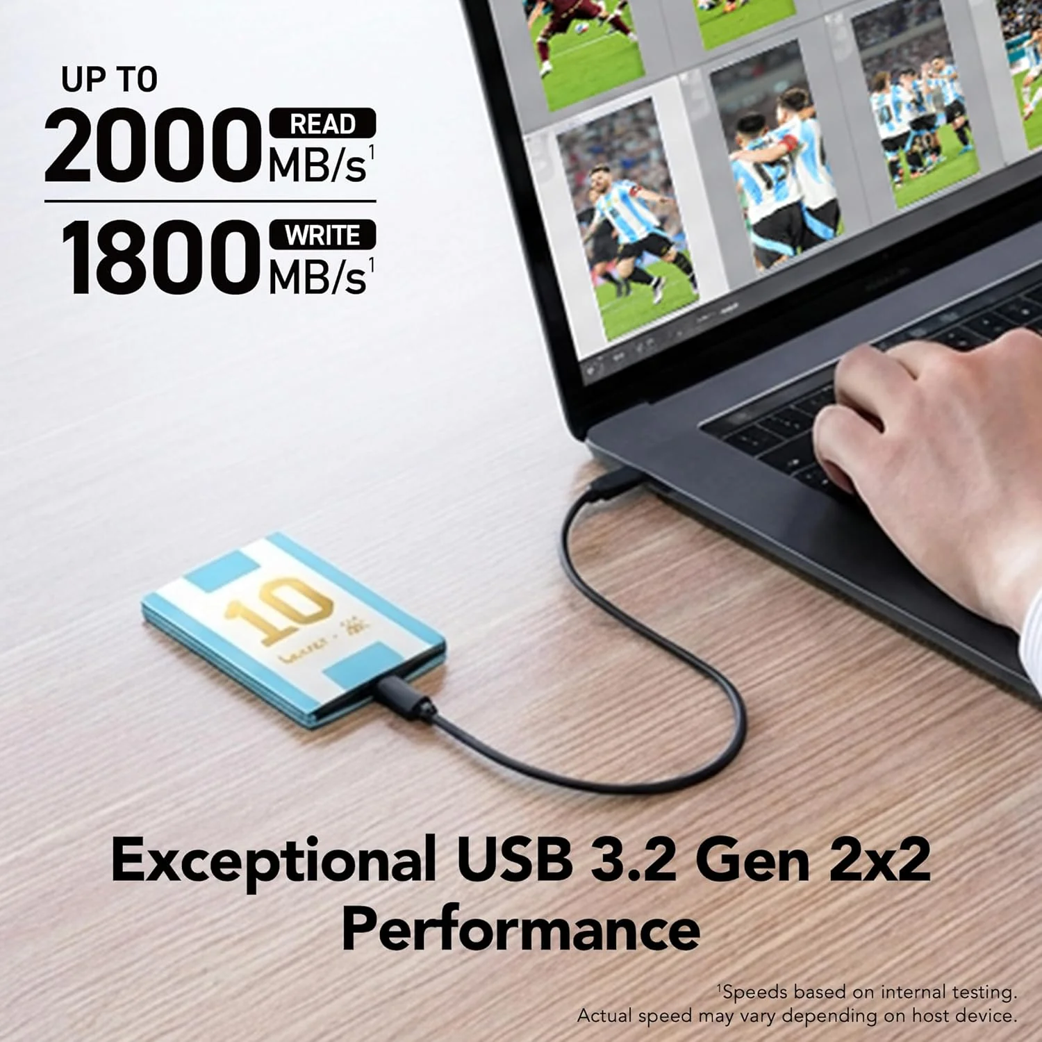 Lexar Elite Legends Series AFA Edition SL500 1TB USB 3.2 Gen 2x2 Portable SSD (LSL500X001T-RNXNG) - Image 5