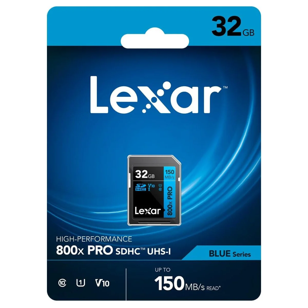Lexar High-Performance 800x PRO 32GB SDHC UHS-I C10 U1 V10 150MB/s Read SD Card BLUE Series (LSD0800P032G-BNNNG) - Image 4