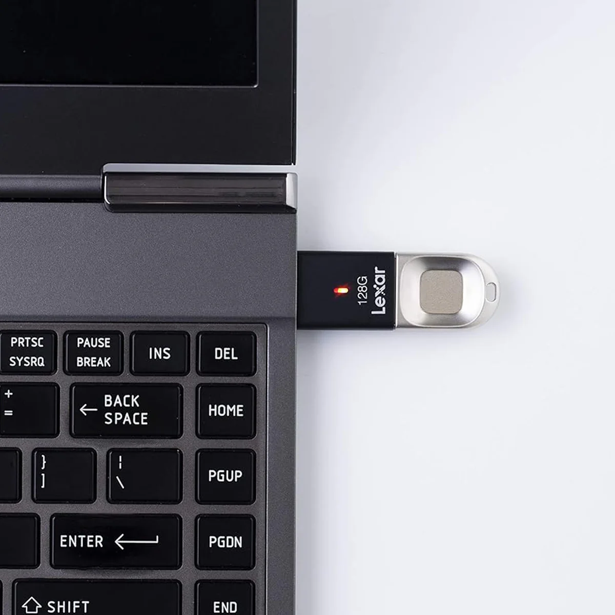 Lexar JumpDrive Fingerprint F35 256GB USB 3.0 Type-A 300MB/s Read Flash Drive (LJDF35-256BBK) - Image 4