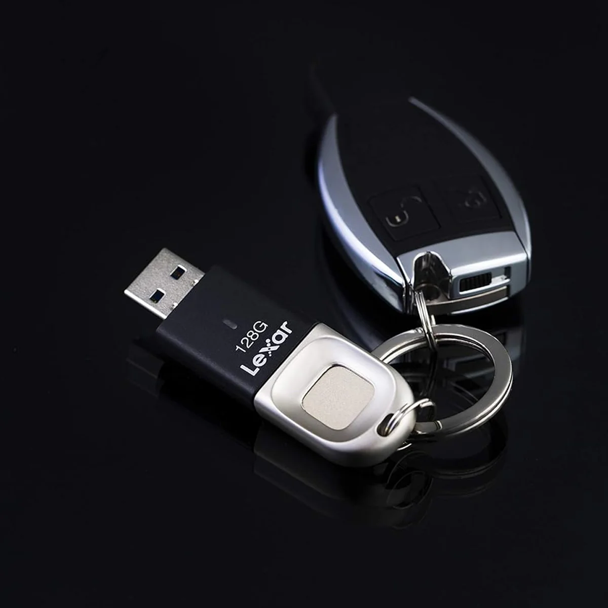 Lexar JumpDrive Fingerprint F35 256GB USB 3.0 Type-A 300MB/s Read Flash Drive (LJDF35-256BBK) - Image 7