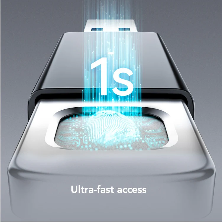 Lexar JumpDrive Fingerprint F35 PRO 128GB USB 3.2 Gen 1 Type-A 400MB/s Read Flash Drive (LJDF35P128G-RNBNG) - Image 4