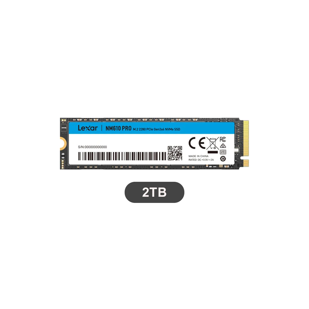 Lexar NM610 PRO M.2 2280 3300MB/s Read PCIe Gen3x4 NVMe SSD (500GB, 1TB, 2TB)  (LNM610P500G-RNNNG, LNM610P001T-RNNNG, LNM610P002T-RNNNG) - Image 11