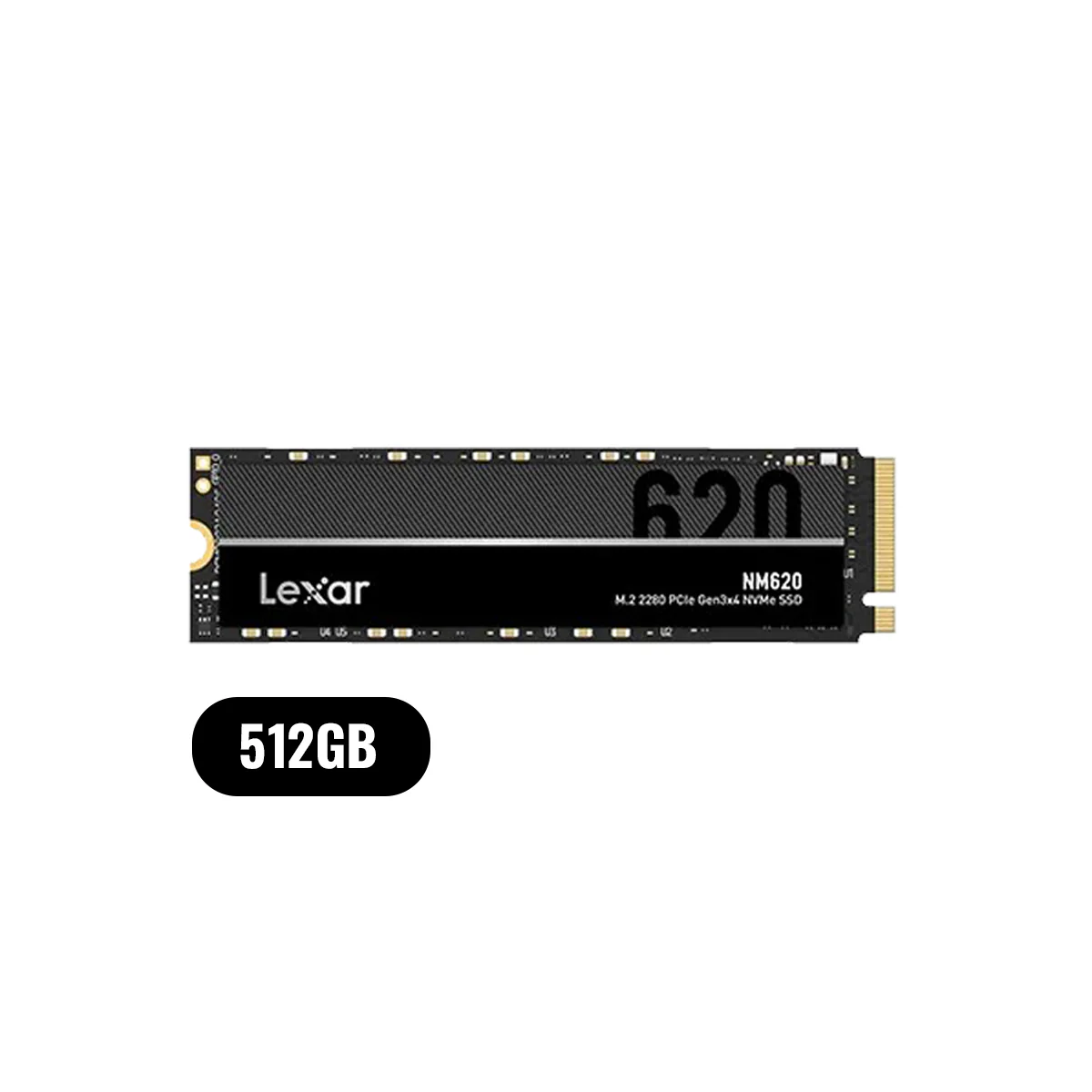 Lexar NM620 M.2 2280 3500MB/s Read PCIe Gen3x4 NVMe SSD (256GB, 512GB, 1TB, 2TB) (LNM620X512G-RNNNG, LNM620X001T-RNNNG, LNM620X002T-RNNNG) - Image 7