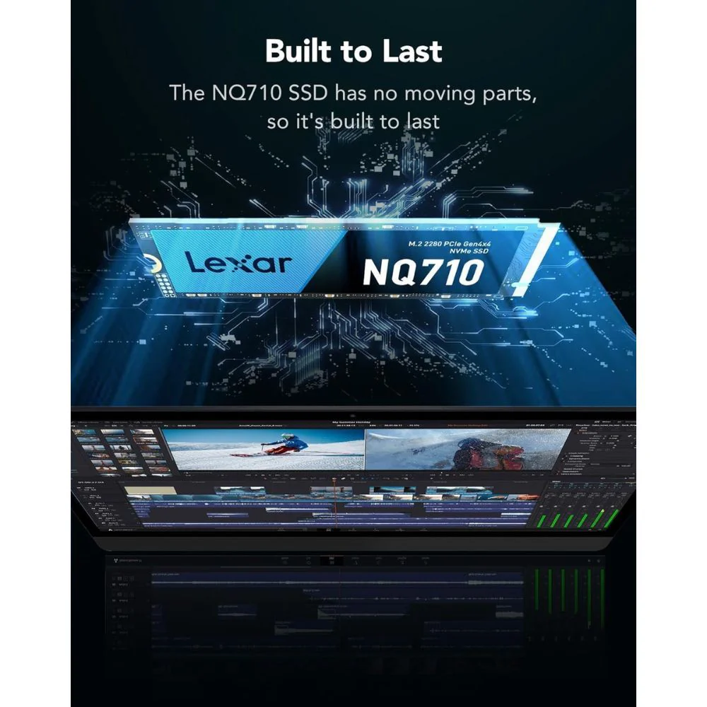 Lexar NQ710 500GB M.2 2280 4400MB/s Read PCIe Gen4x4 NVMe SSD (LNQ710X500G-RNNNG) - Image 4