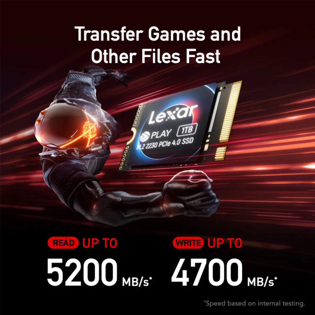 Lexar PLAY 1TB 2230 PCIe Gen4x4 M.2 2230 NVMe SSD (LNMPLAY001T-RNNNG) - Image 5