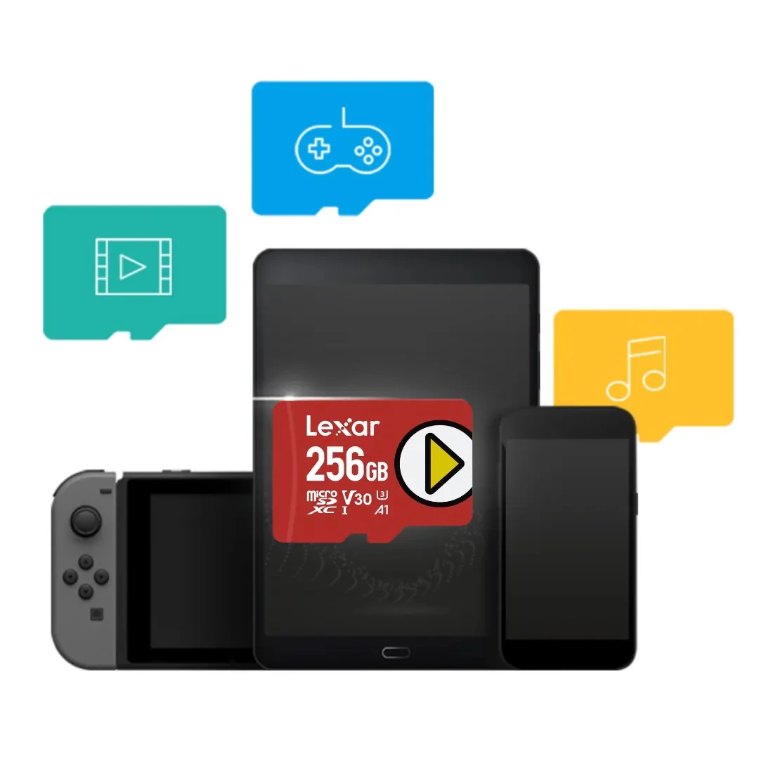 Lexar PLAY 256GB microSDXC UHS-I C10 U3 V30 A1 160MB/s Read Memory Card (LMSPLAY256G-BNNNG) - Image 2
