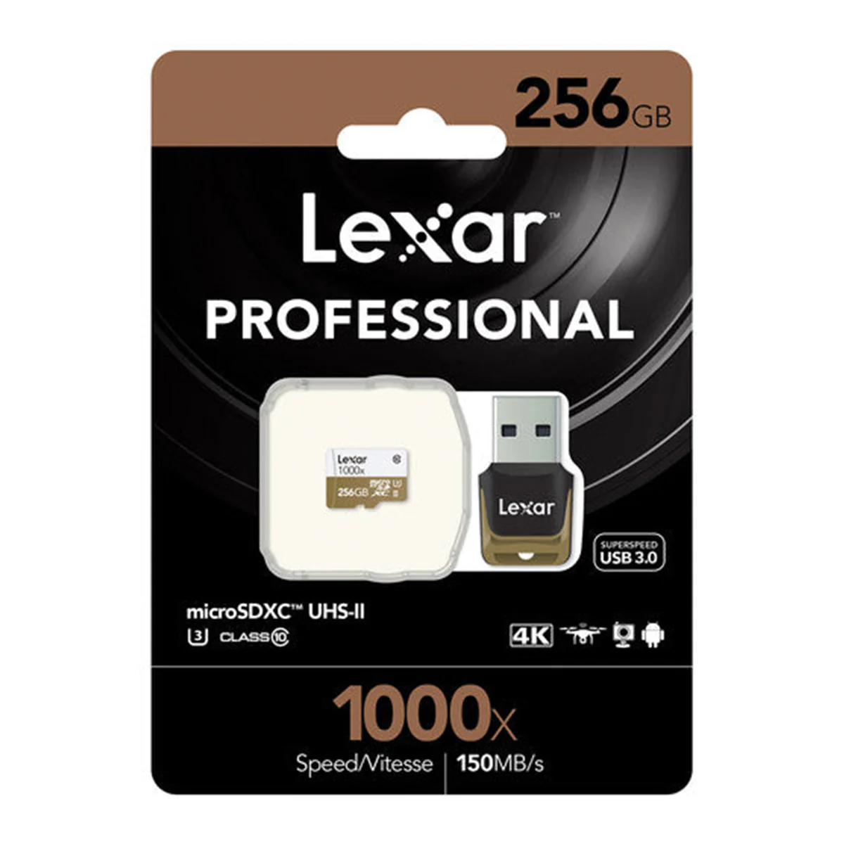 Lexar Professional 1000x microSDXC UHS-II C10 U3 V60 150MB/s Read Memory Card with Reader (128GB, 256GB) - Image 10