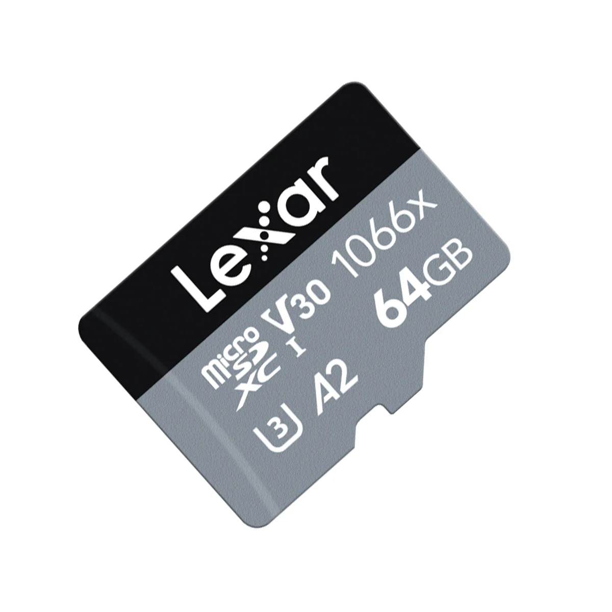 Lexar Professional 1066x 64GB microSDXC UHS-I 10 U3 V30 A2 160MB/s Read Memory Card SILVER Series (LMS1066064G-BNANG) - Image 2