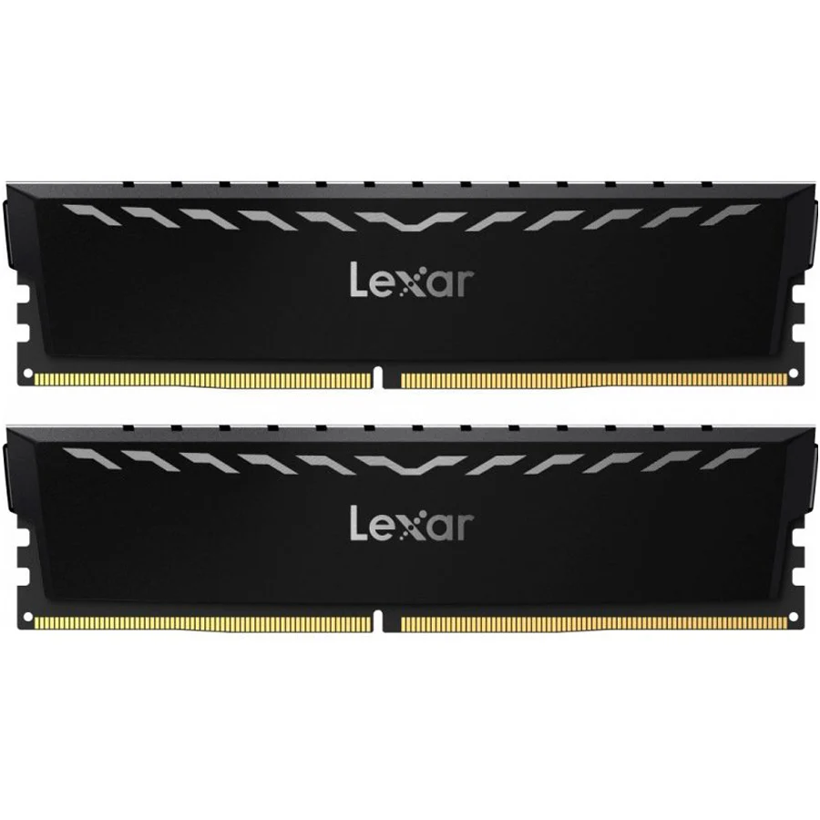 Lexar Thor 16GB Kit (2x8GB) DDR4 3600MHz CL18 Intel XMP 2.0 Gaming Desktop Memory (Black) (LD4U08G36C18LG-RGD)