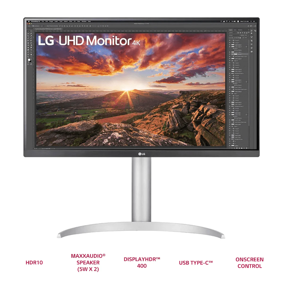 LG 27UP850N-W 27” UHD IPS Monitor