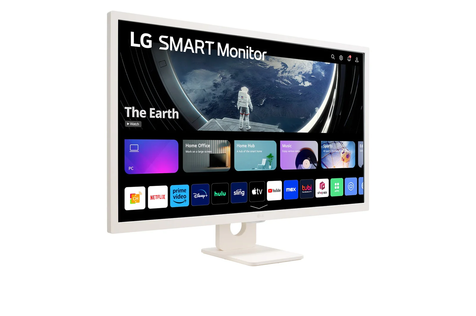 LG 32SR50F-W 32" FHD (1920x1080) IPS 60Hz 8ms (TYP) Tilt Smart Monitor with WebOS - Image 4