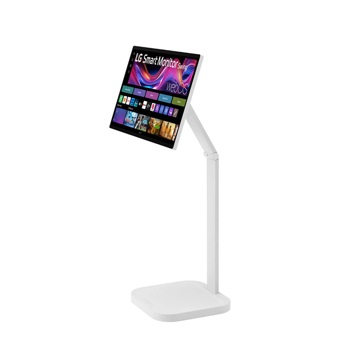 LG 32U889SA-W 31.5" 4K UHD (3840x2160) 60Hz 5ms GTG IPS Smart Monitor Swing with Touchscreen, Rolling Stand, Tilt, Height, Swivel, Pivot Adjustment - Image 15