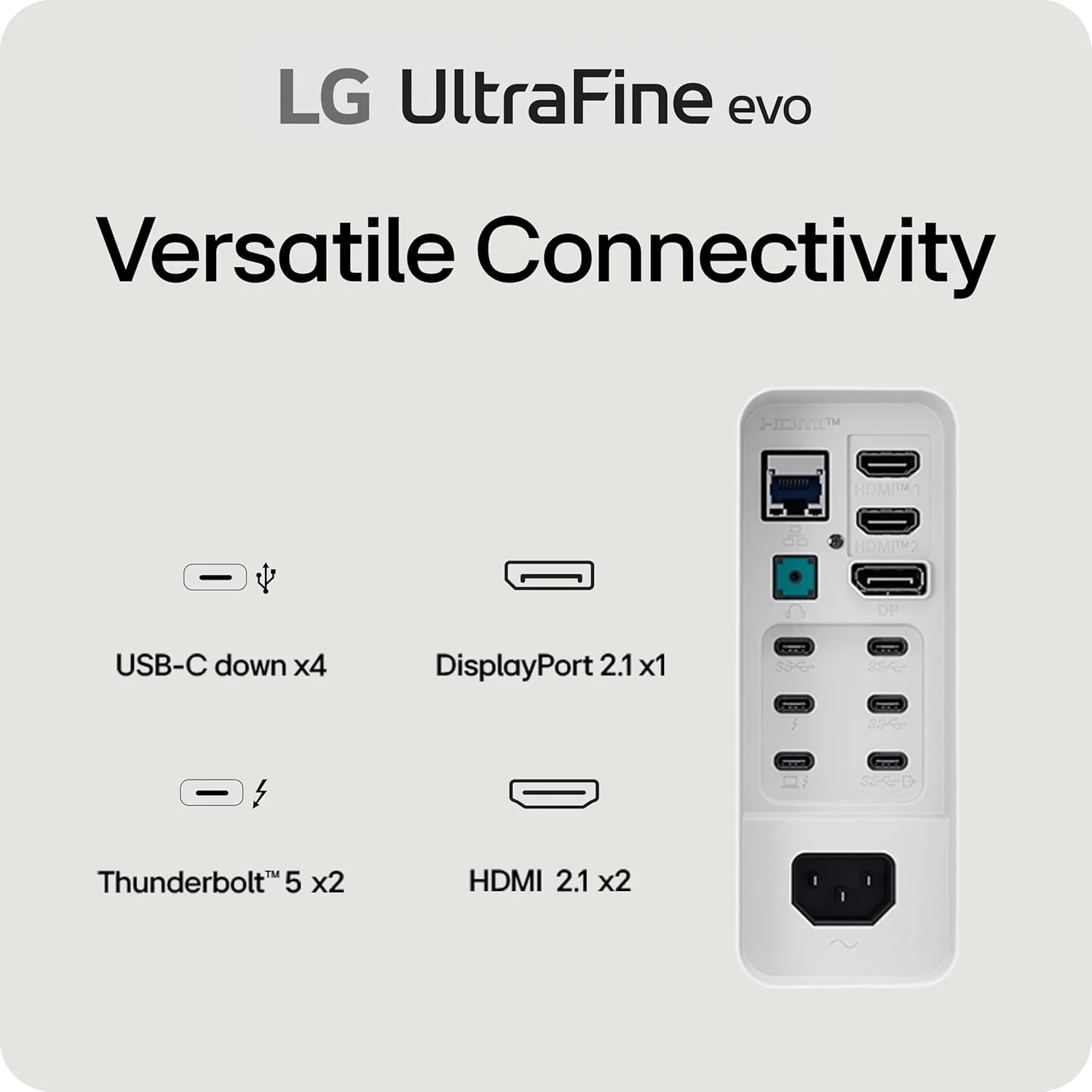 LG UltraFine 40U990A-W 5K2K 40" WUHD (5120x2160) 120Hz 5ms GtG Nano IPS Gaming Monitor with Thunderbolt 5 PD 96W and Height, Tilt & Swivel Adjustment (White) - Image 13